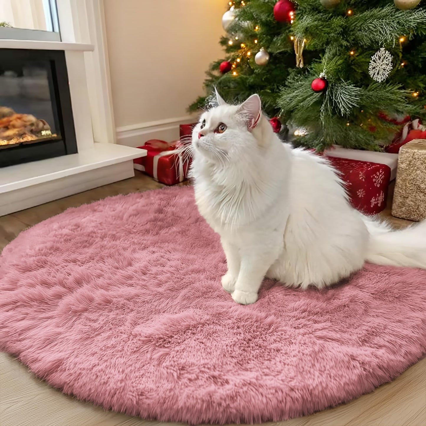 OLANLY Area Rugs for Living Room Bedroom, Machine Washable 4x5.9 ft Soft Fluffy Shaggy Bedside Rug, Indoor Floor Carpet for Kids Girls and Boys, Dorms, Nursery Rooms, Home Decor Aesthetic, Grey