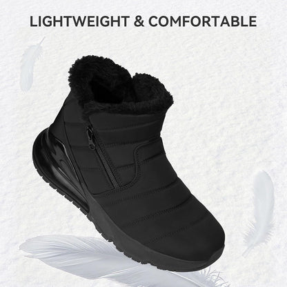 Women's Winter Snow Boots Wide Waterproof Warm Fur Lined Slip on Ankle Booties Orthopedic Boots Outdoor Insulated Winter Shoes