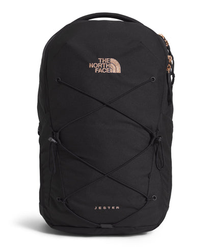 The North Face Women's Every Day Jester Laptop Backpack, TNF Black/Burnt Coral Metallic, One Size