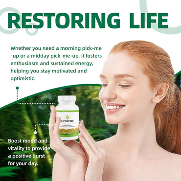 𝙇𝙞𝙥𝙤-𝙕𝙀𝙈 𝘾𝙖𝙥𝙨𝙪𝙡𝙚𝙨, Supplement for Energy, Vitality and Wellness, 100% Natural, Vegan Non-GMO, Gluten-Free