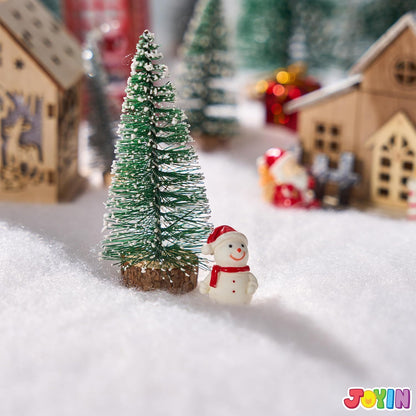 JOYIN Christmas Snow Blanket Roll (3x8 Ft,3 Pcs) for Christmas Decorations, Village Displays, Under The Xmas Tree-Thick White Soft and Fake Snow Cover for Holiday Decor and Winter Displays