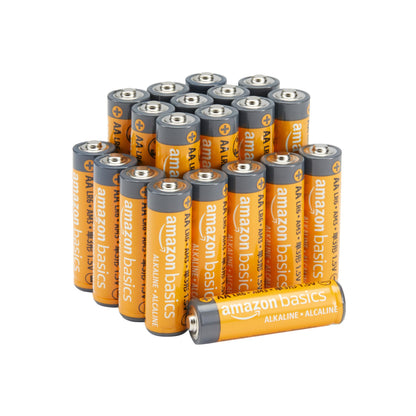 Amazon Basics 100-Pack AA Alkaline High-Performance Batteries, 1.5 Volt, 10-Year Shelf Life