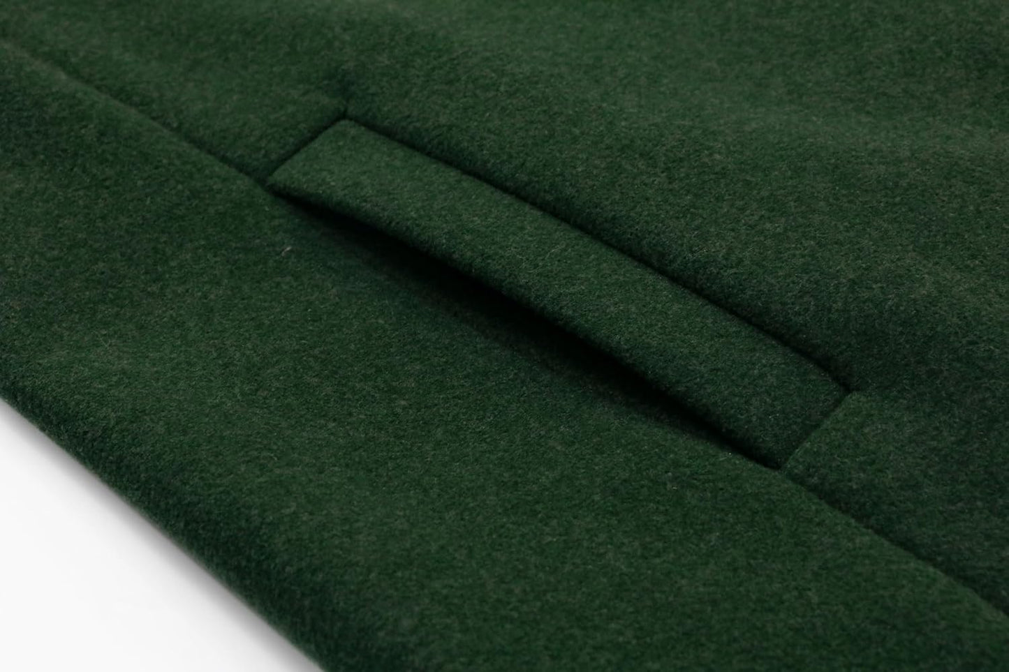 CHARTOU Women's Casual Thicken Wool Blend Stand Collar Single Breasted Pea Coat