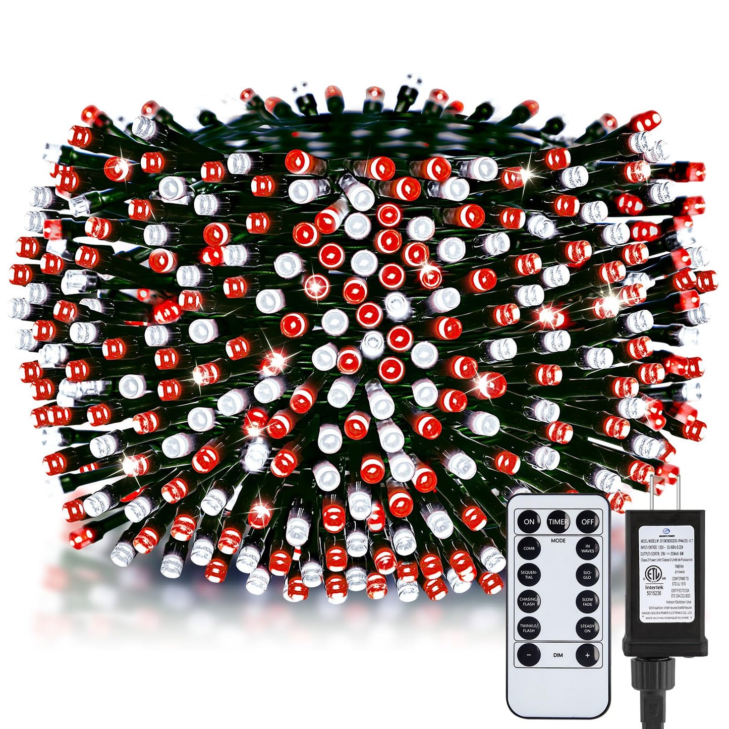 66FT 200 LED Christmas Tree Lights, Twinkle Fairy Lights String with 8 Flashing Modes String Lights for Indoor Bedroom Outdoor Christmas Trees Garland Wreath Holiday Decorations, Warm White