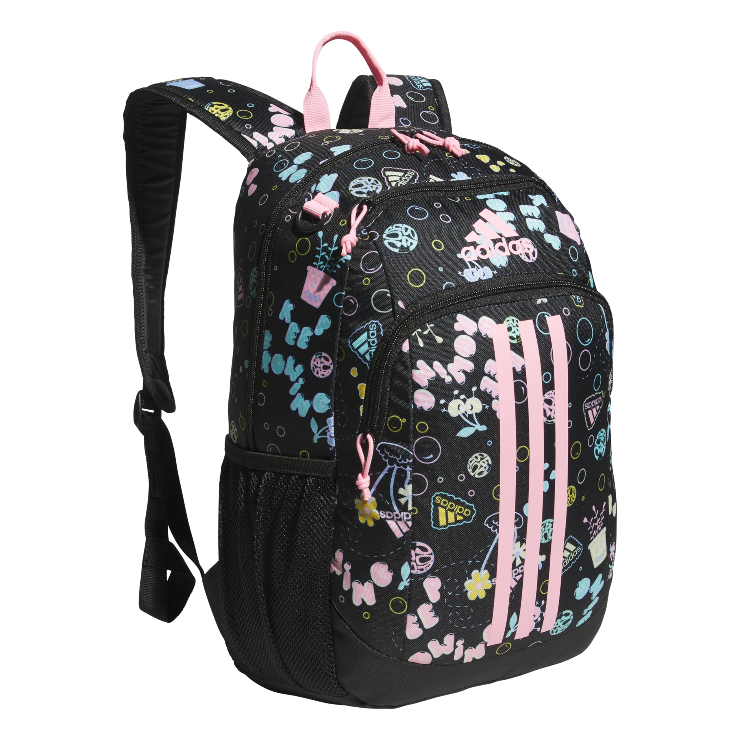 adidas Creator Laptop Backpack for Women and Men, Comfortable and Durable Small Athletic Bag, Camouflage Carbon/Black/Impact Orange, One Size