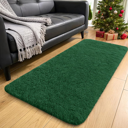 OLANLY Area Rugs for Living Room Bedroom, Machine Washable 4x5.9 ft Soft Fluffy Shaggy Bedside Rug, Indoor Floor Carpet for Kids Girls and Boys, Dorms, Nursery Rooms, Home Decor Aesthetic, Grey