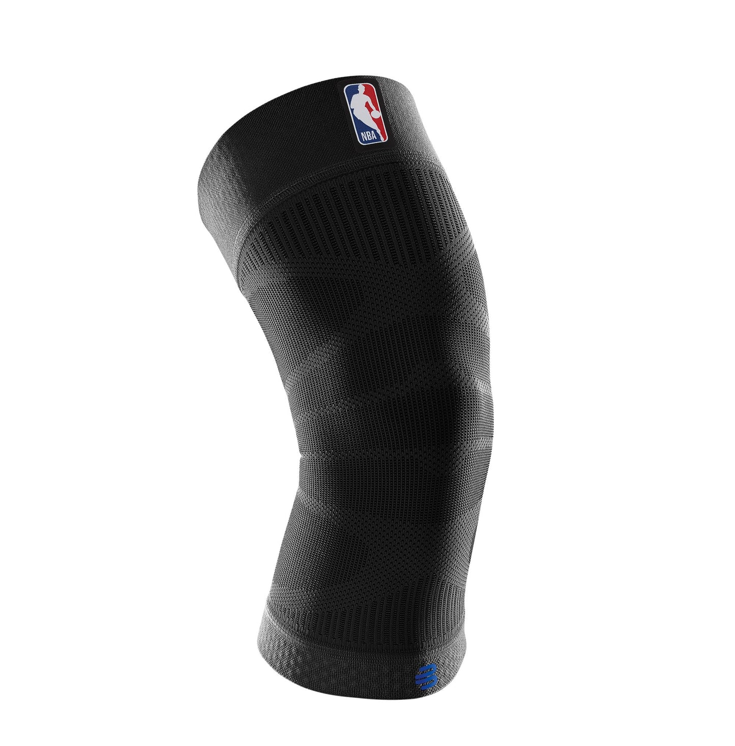 Bauerfeind Sports Compression Knee Support NBA Los Angeles Lakers - Lightweight Design with Gripping Zones for Basketball Knee Pain Relief & Performance (Lakers, S)