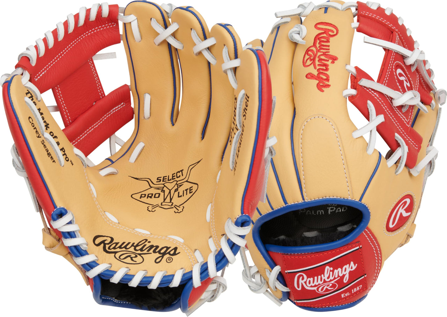 Rawlings | Select PRO LITE Youth Baseball Glove | Pro Player Models | Sizes 10.5" - 12.25" | Multiple Styles