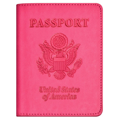 Eoehro Passport Holder for Travel Essentials, Passport Wallet Cover Case for Travel Must Haves Accessories,Passport Book Holders for Women and Men(brown)