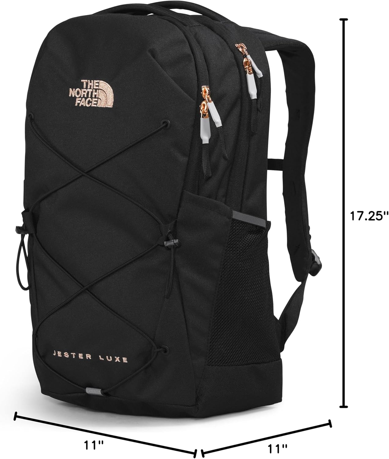 The North Face Women's Every Day Jester Laptop Backpack, TNF Black/Burnt Coral Metallic, One Size