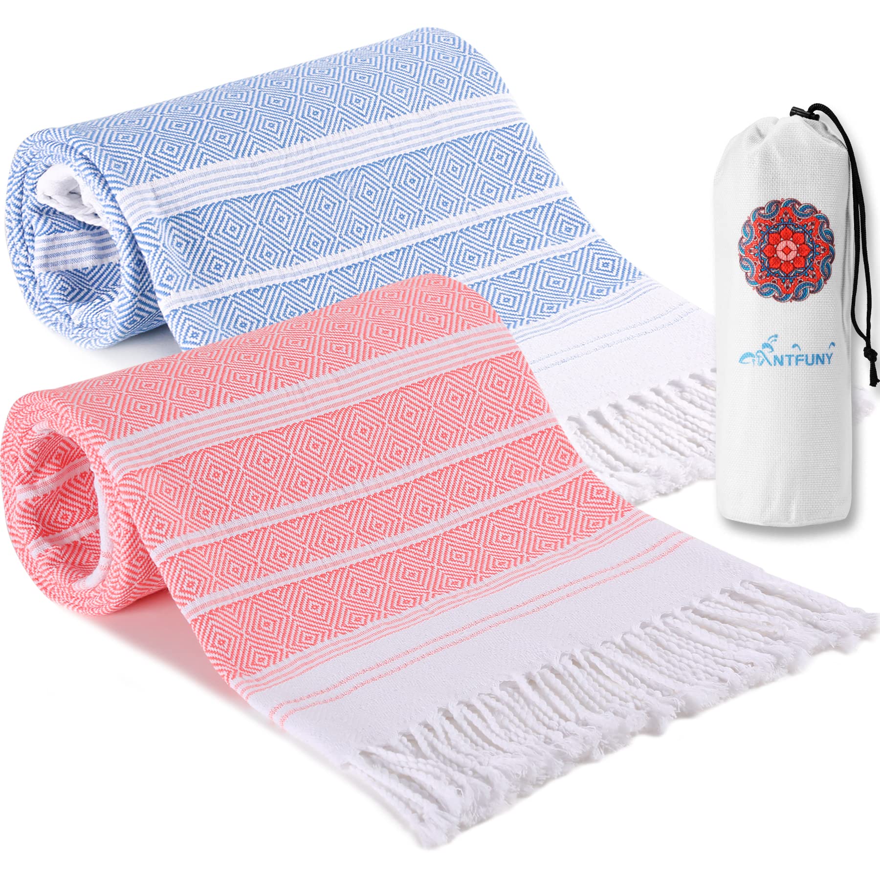 Turkish Beach Towels Vacation Essentials Quick Dry Sand Free Oversized Bath Pool Swim Towel Extra Large XL Blanket Adult Travel Cruise Accessories Must Haves Clearance Stuff Necessities