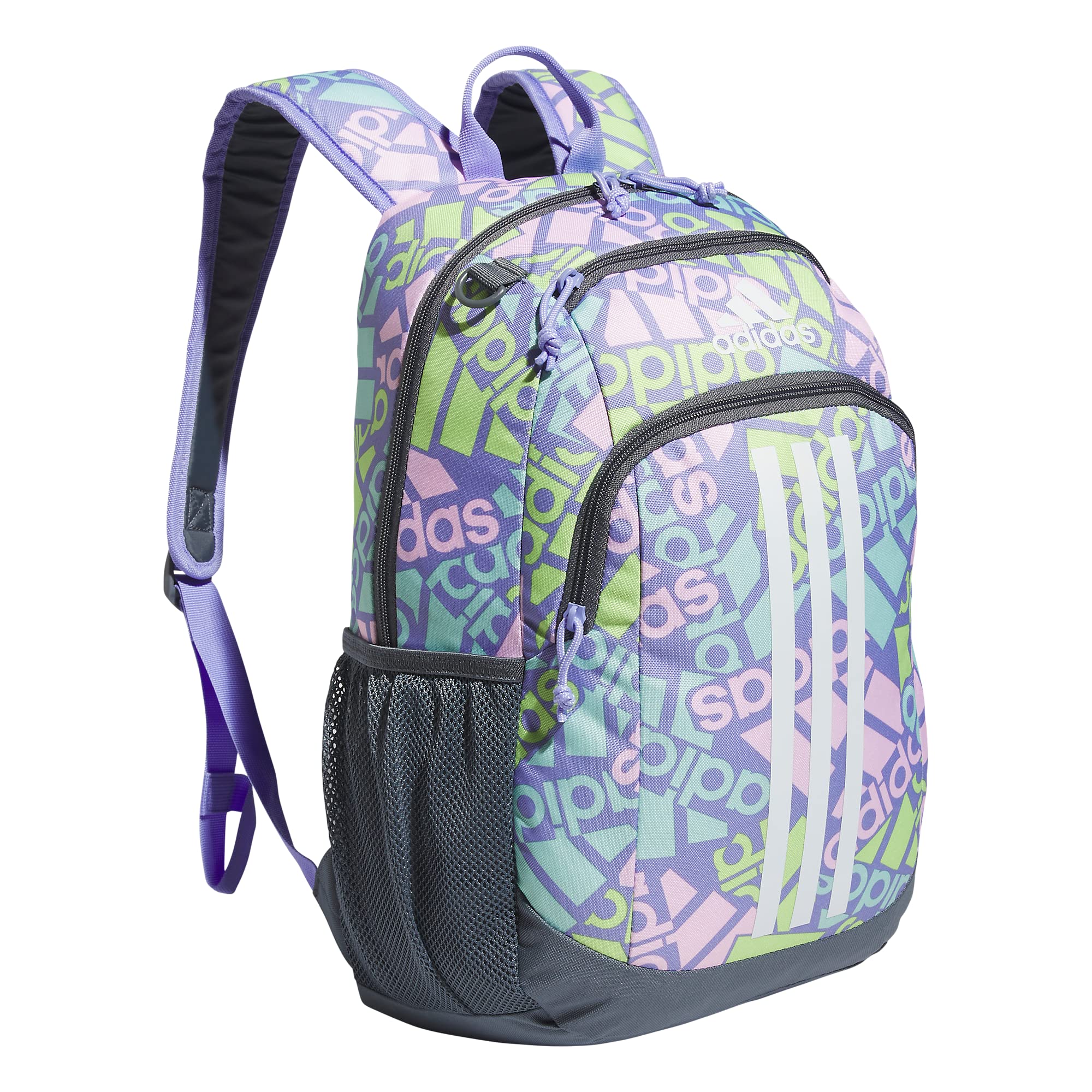 adidas Creator Laptop Backpack for Women and Men, Comfortable and Durable Small Athletic Bag, Camouflage Carbon/Black/Impact Orange, One Size