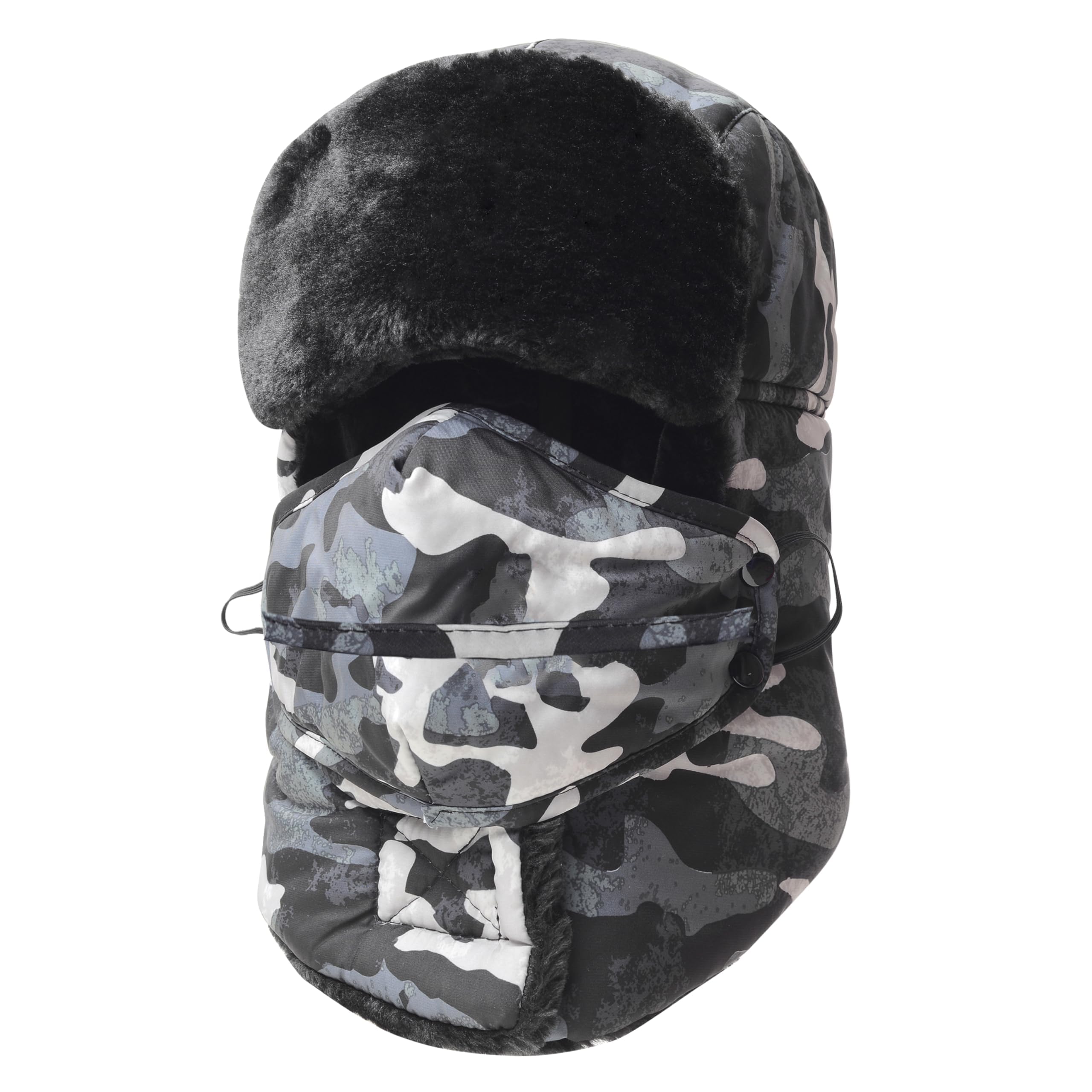 Trooper Trapper Hat,Winter Ski Hat with Winter Ear Flap and Ski Windproof Mask