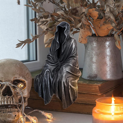 Resin Tabletop Gothic Decor Sitting Statue, Resin Statue Gothic Decor, Fits On Sturdy Shelf and Has A Cool Mystic Look 5.1 Inch