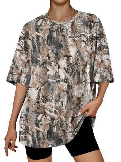 Trendy Queen Womens Oversized Summer T Shirts Plus Size Batwing Cute Casual Tops Short Sleeves Fashion Workout Clothes