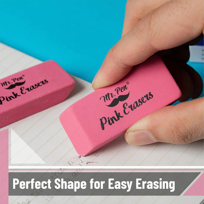 Mr. Pen- Pink Pencil Erasers, 48 Pack, Pink Erasers, Eraser, Erasers for Drawing Eraser Pencil, Pencil Erasers, Back to School Supplies