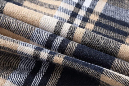 ZITY Men's Flannel Hoodie Shirts Casual Button Down Plaid Shirt Jackets for Men Long Sleeve Stylish Hooded with Pocket