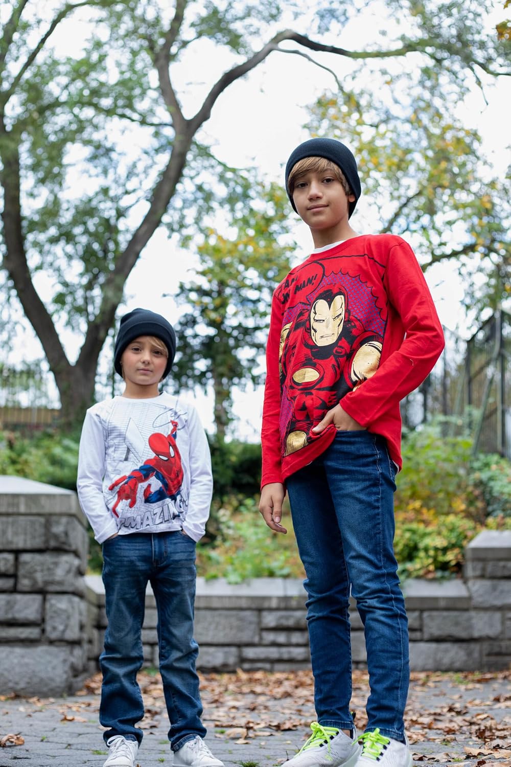 Marvel Spider-Man 2 Pack Long Sleeve T-Shirts Toddler to Big Kid Sizes (2T - 10-12)