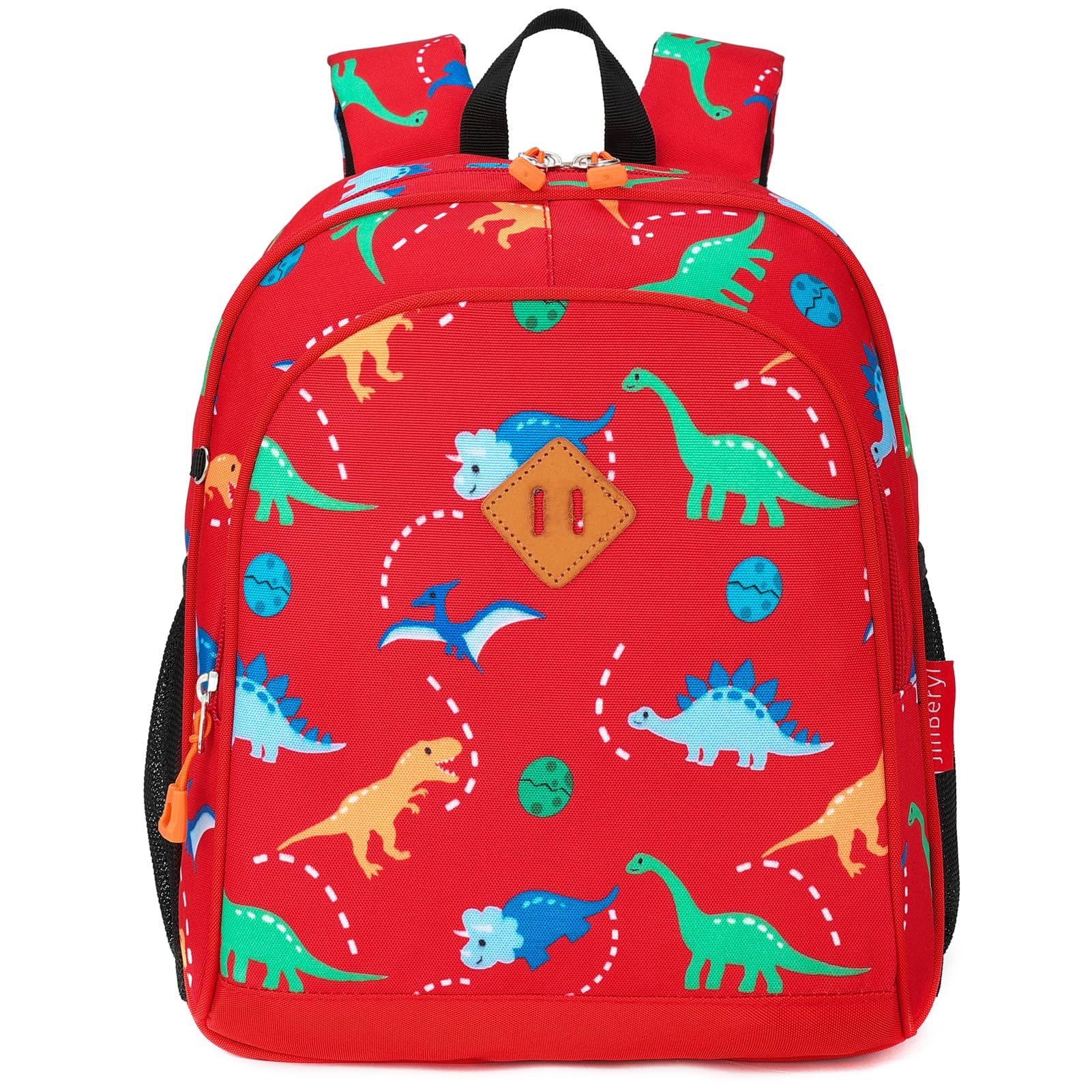 Toddler Backpack Boys, 15 Inch Kids Backpack for Preschool or Kindergarten, Dinosaur Green
