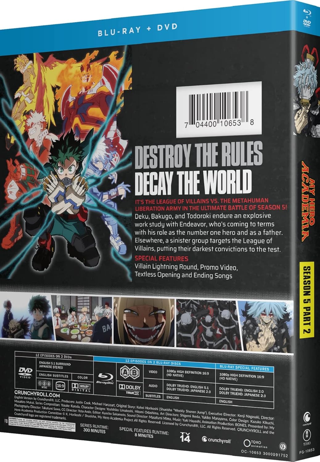 My Hero Academia: Season 5 - Part Two - Blu-ray + DVD