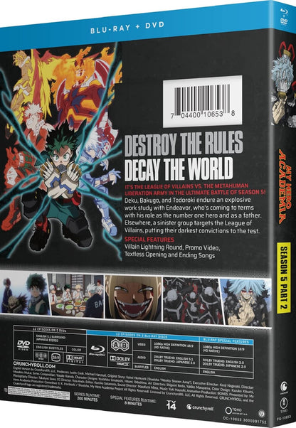 My Hero Academia: Season 5 - Part Two - Blu-ray + DVD