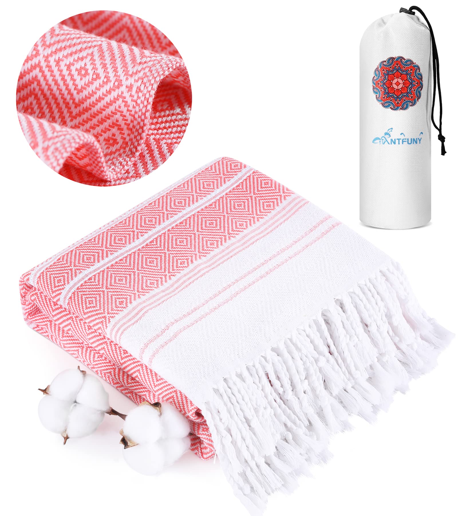 Turkish Beach Towels Vacation Essentials Quick Dry Sand Free Oversized Bath Pool Swim Towel Extra Large XL Blanket Adult Travel Cruise Accessories Must Haves Clearance Stuff Necessities