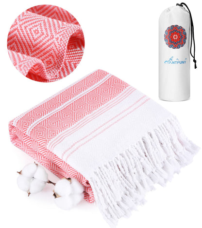 Turkish Beach Towels Vacation Essentials Quick Dry Sand Free Oversized Bath Pool Swim Towel Extra Large XL Blanket Adult Travel Cruise Accessories Must Haves Clearance Stuff Necessities