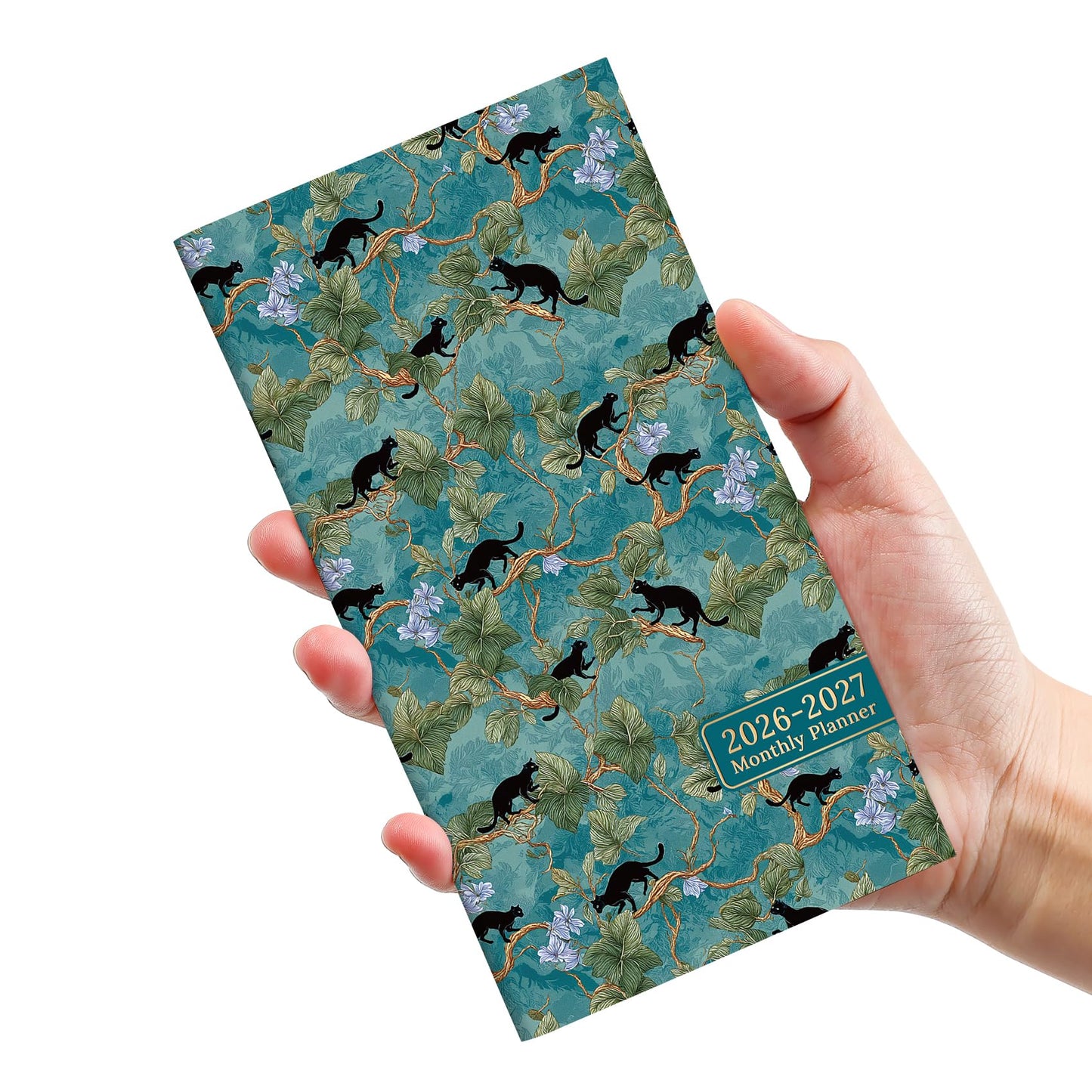 Pocket Calendar 2026-2027 for Purse, Two Year Monthly Planner Pocket Size, Jan 2026 to Dec 2027 Monthly Planner Small Size (6.5" x 3.5") - Wildflowers