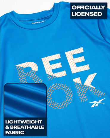 Reebok Boys’ Active T-Shirt – 2 Pack Dry Fit Performance Shirt for Boys – Kids Athletic Sports Tee (8-20)