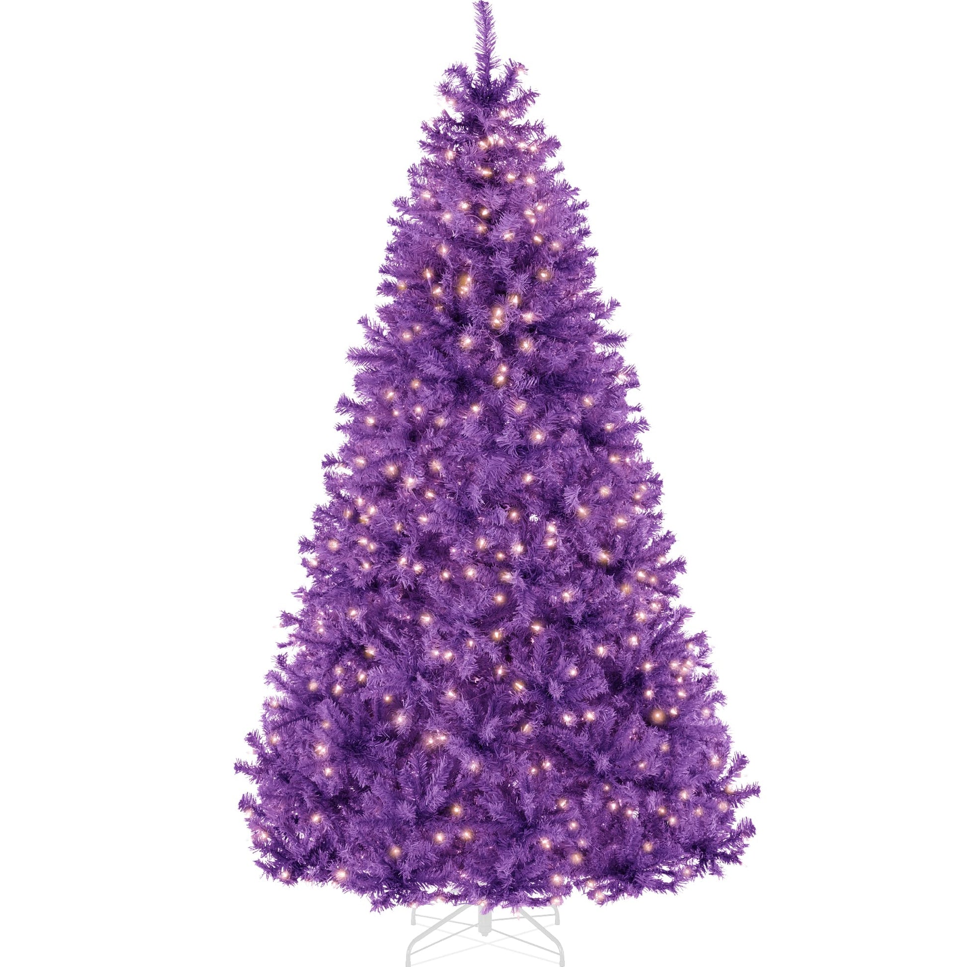 Best Choice Products 6ft Pre-Lit Baby Blue Christmas Tree, Full Artificial Holiday Decoration w/ 947 Branch Tips, 250 Lights, Foldable Base
