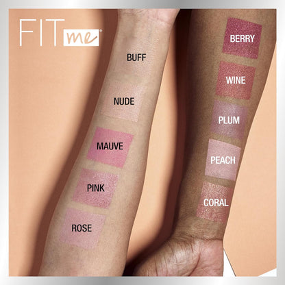 Maybelline Fit Me Blush, Lightweight, Smooth, Blendable, Long-lasting All-Day Face Enhancing Makeup Color, Pink, 1 Count