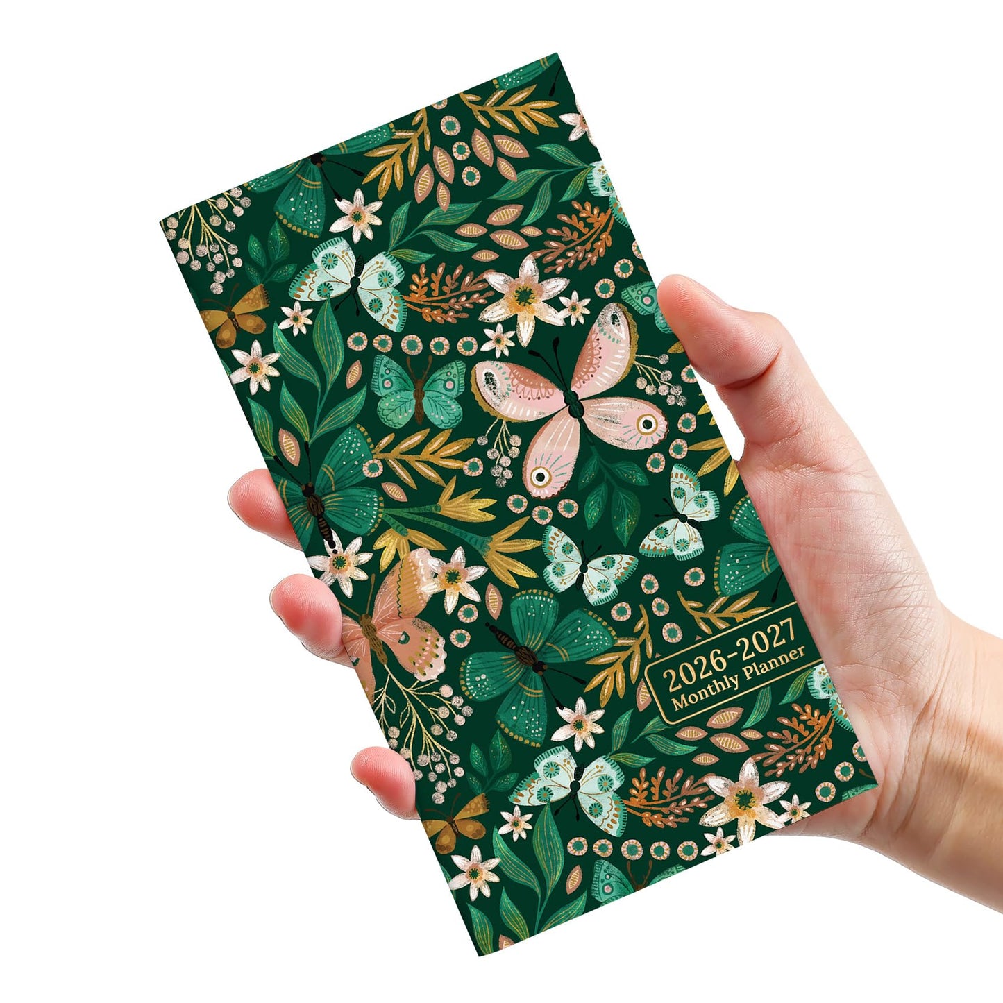 Pocket Calendar 2026-2027 for Purse, Two Year Monthly Planner Pocket Size, Jan 2026 to Dec 2027 Monthly Planner Small Size (6.5" x 3.5") - Wildflowers