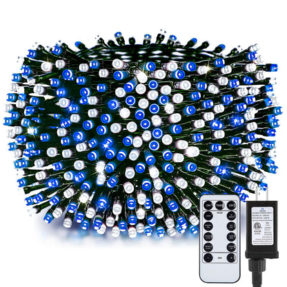 66FT 200 LED Christmas Tree Lights, Twinkle Fairy Lights String with 8 Flashing Modes String Lights for Indoor Bedroom Outdoor Christmas Trees Garland Wreath Holiday Decorations, Warm White