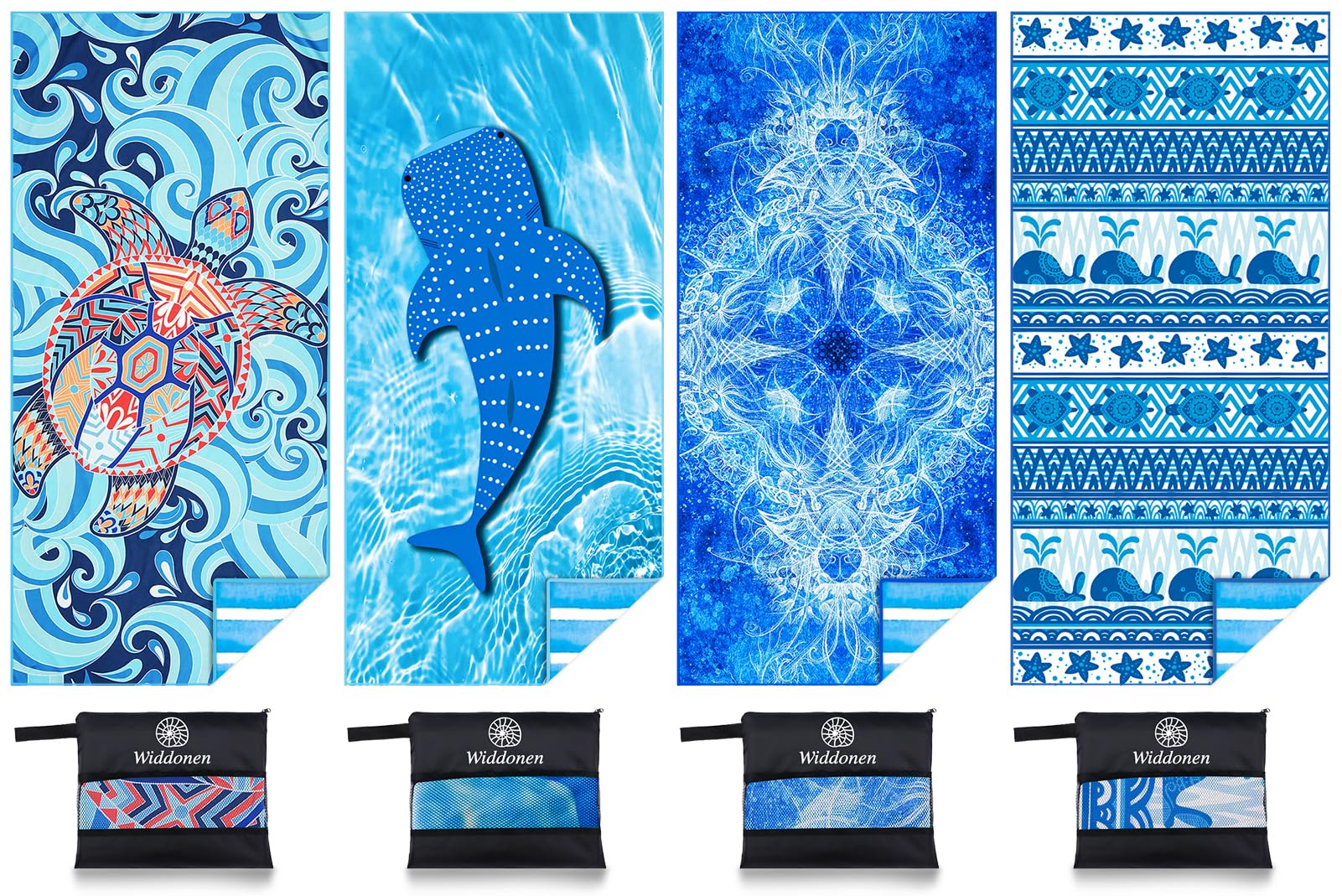 Microfiber Lightweight Beach Towel Sand Free Quick Dry Absorbent Thin Compact Towels for Swimming Pool Camping Beach Accessories Large Easy Pack Travel Things for Vacation Essentials Gift Adult