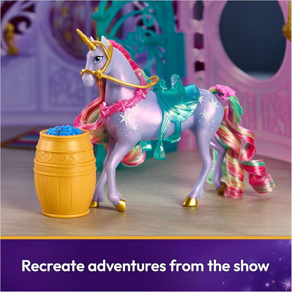 Unicorn Academy, Starglow Fountain & Stable Playset with Wildstar, Lights & Sounds, 24 Accessories, Dolls & Unicorn Toys, Gifts for Girls Ages 4 and up