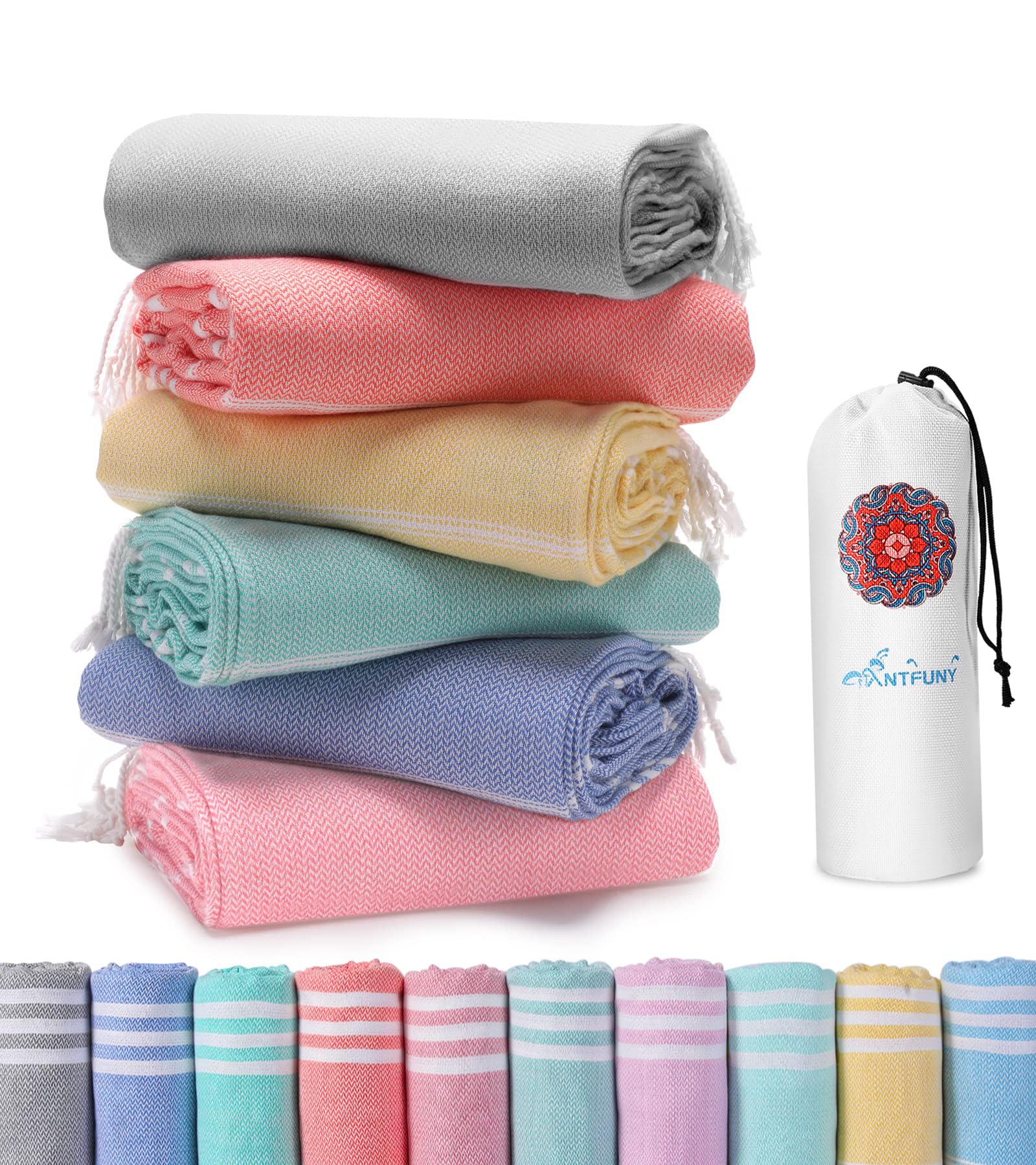 Turkish Beach Towels Vacation Essentials Quick Dry Sand Free Oversized Bath Pool Swim Towel Extra Large XL Blanket Adult Travel Cruise Accessories Must Haves Clearance Stuff Necessities