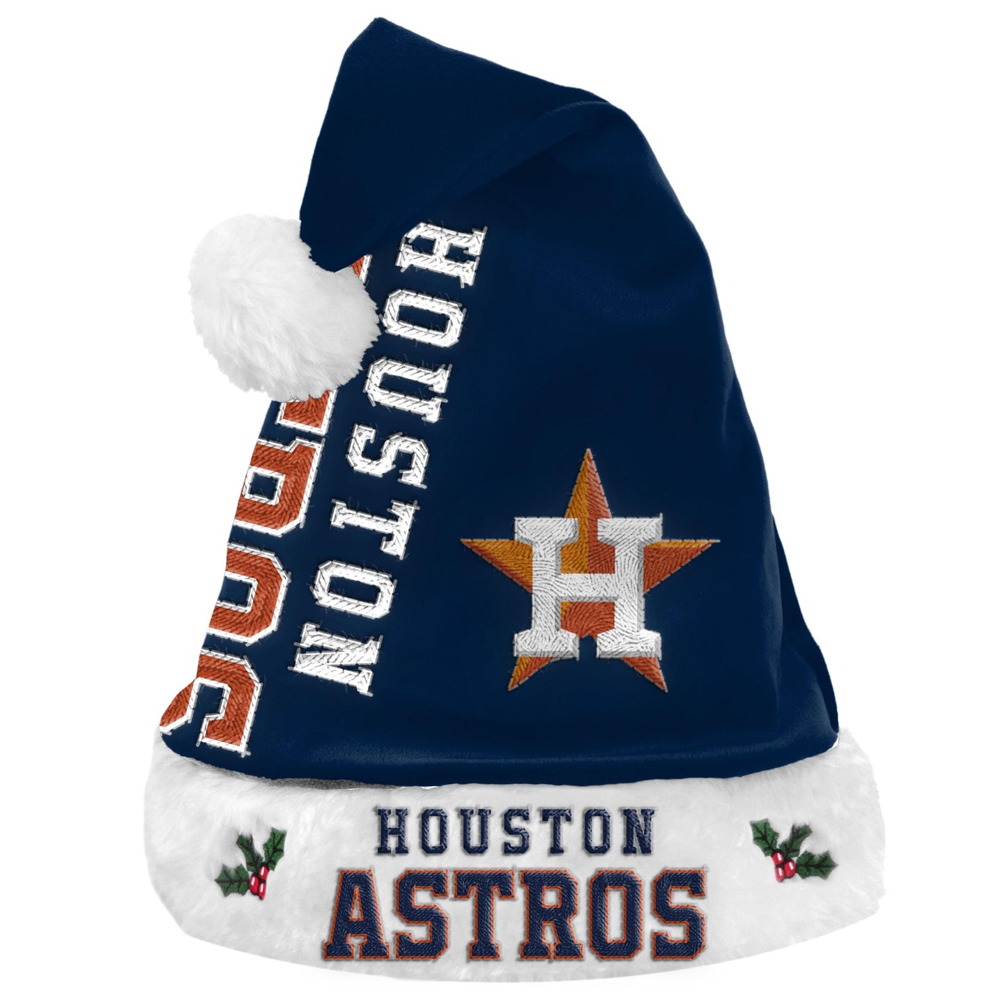 FOCO MLB Adult Official Primary Logo Wordmark Holiday Christmas Santa Hat