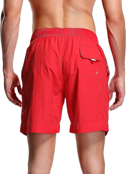 Adoretex Men's Guard Quick Dry Mesh Lining Pockets Swim Trunks Water Shorts Swimsuit
