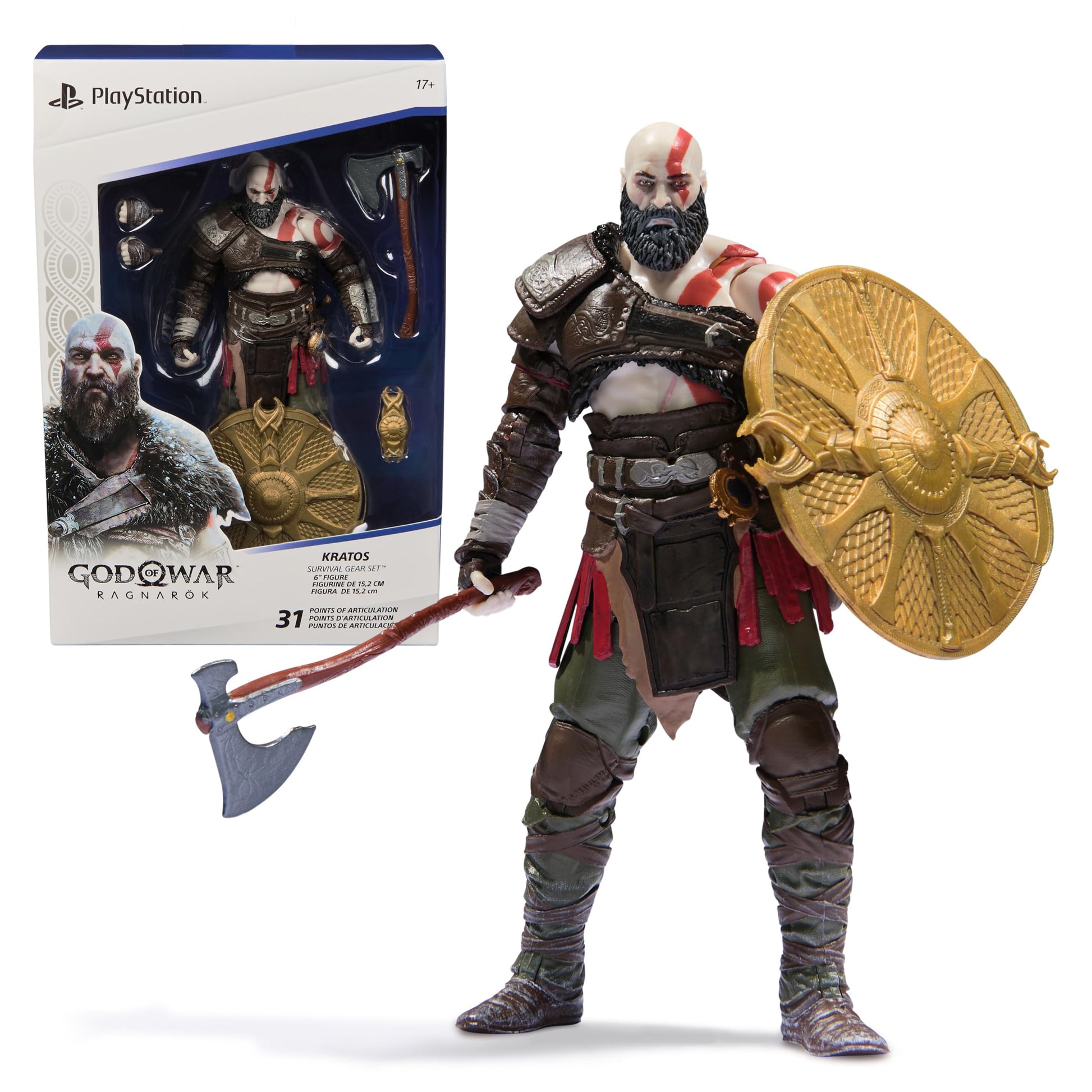 PlayStation, Horizon Forbidden West, 6” Varl Action Figure with 3 Accessories, The Shapes Collection, for PS5 Fans & Collectors Ages 17+