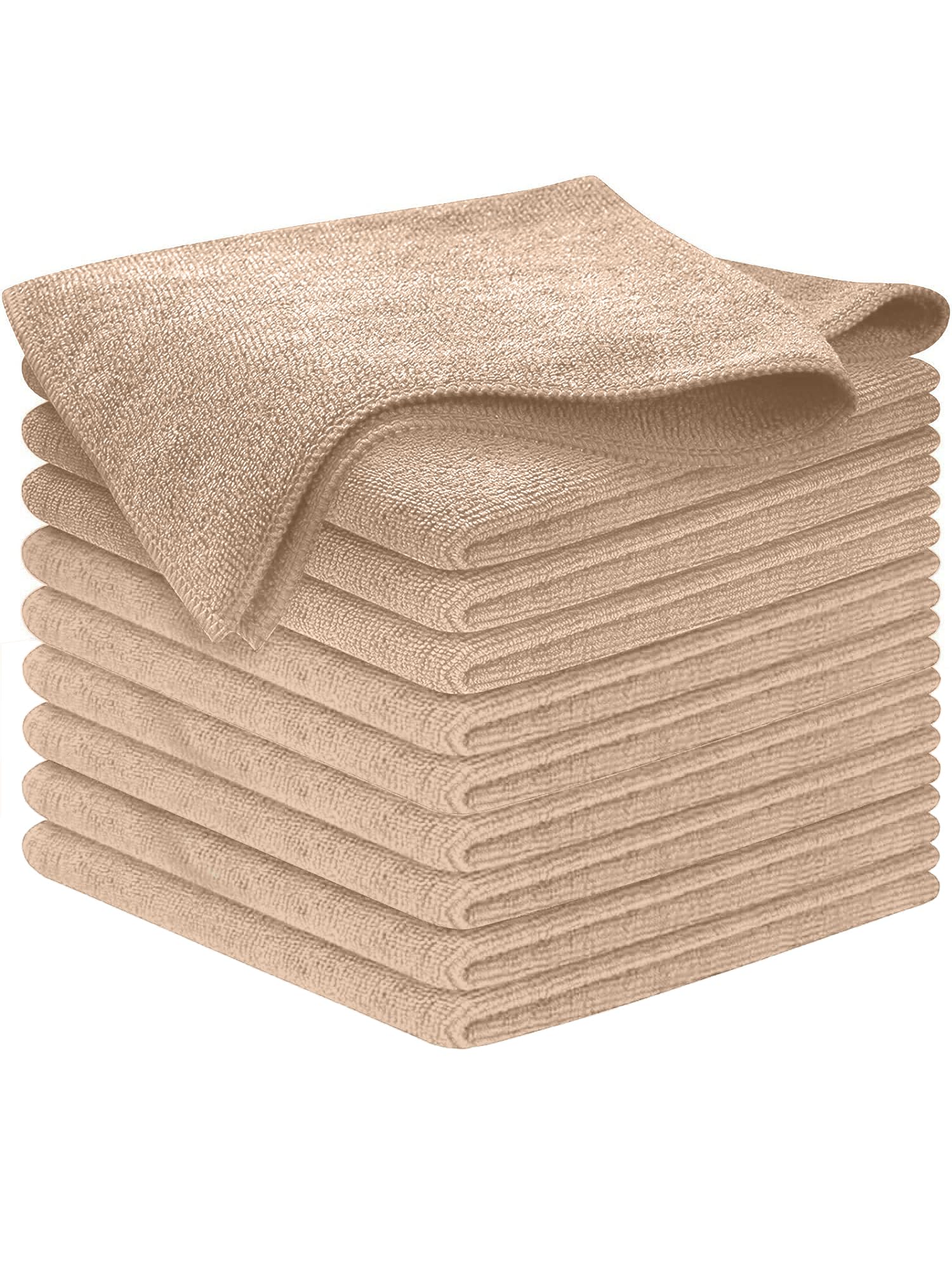 USANOOKS Microfiber Cleaning Cloth Grey - 12 Pcs (12.5"x12.5") - High Performance - 1200 Washes, Ultra Absorbent Microfiber Towel Weave Grime & Liquid for Streak-Free Mirror Shine - Car Washing Cloth