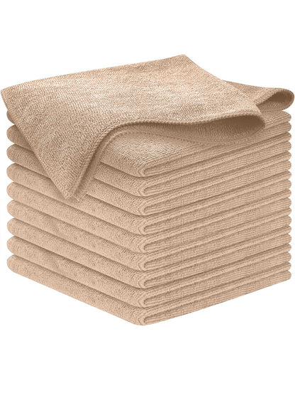 USANOOKS Microfiber Cleaning Cloth Grey - 12 Pcs (12.5"x12.5") - High Performance - 1200 Washes, Ultra Absorbent Microfiber Towel Weave Grime & Liquid for Streak-Free Mirror Shine - Car Washing Cloth