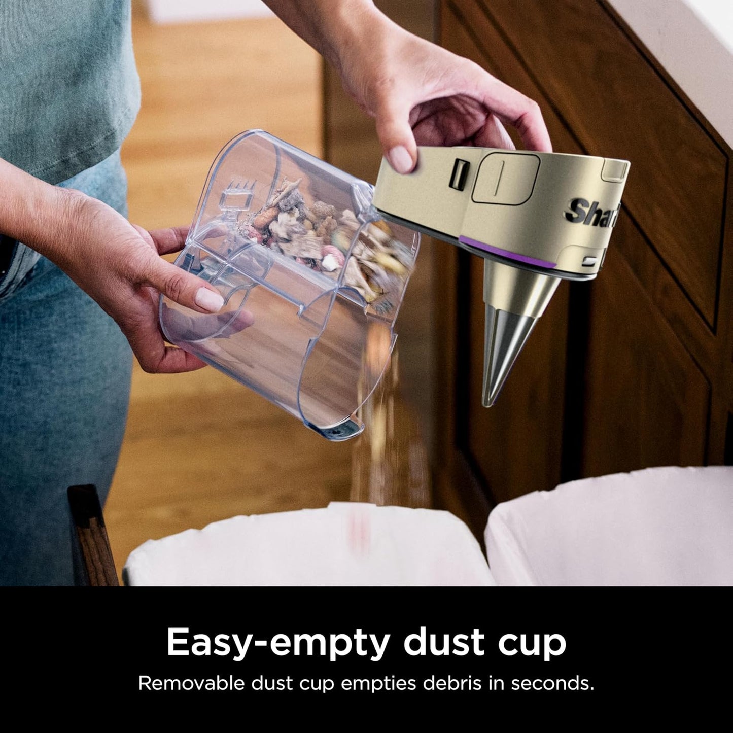 Shark POWERDETECT Ultra-Light Corded Stick Vacuum with DuoClean Technology, Self-Cleaning Brushroll for No Hair Wrap, Anti-Allergen Complete Seal, and Odor Neutralizer Technology, HZ4002