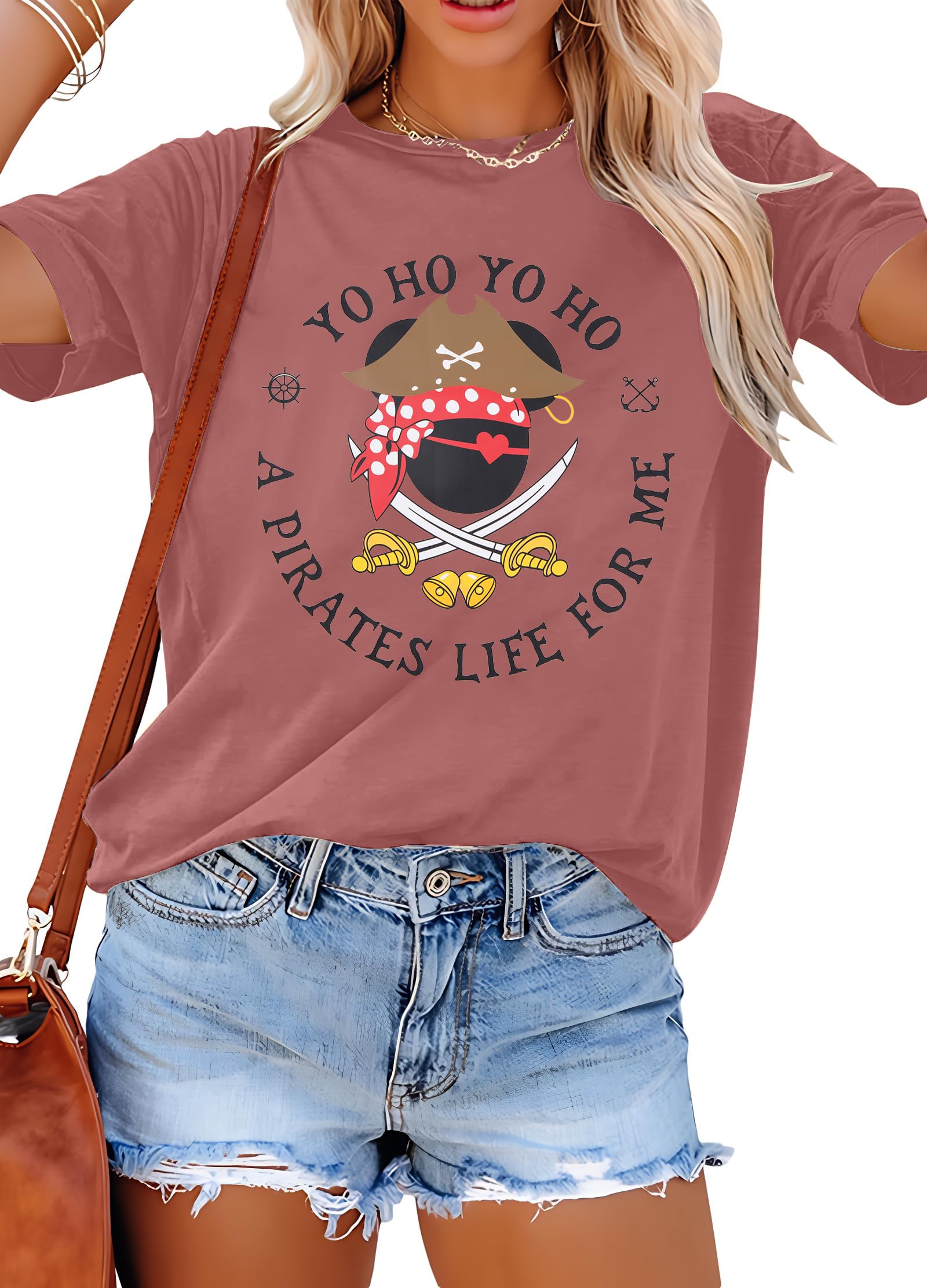 Pirate Shirts Women Yo Ho Yo Ho A Pirate Life for Me Shirt Cruise Tshirt Family Trip Tee Top