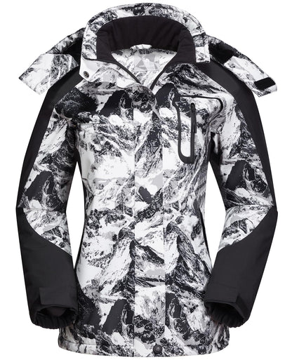 CAMEL CROWN Women's Ski Jacket Winter Snow Coat Warm Fleece Mountain Waterproof Female Jacket Snowboarding jackets