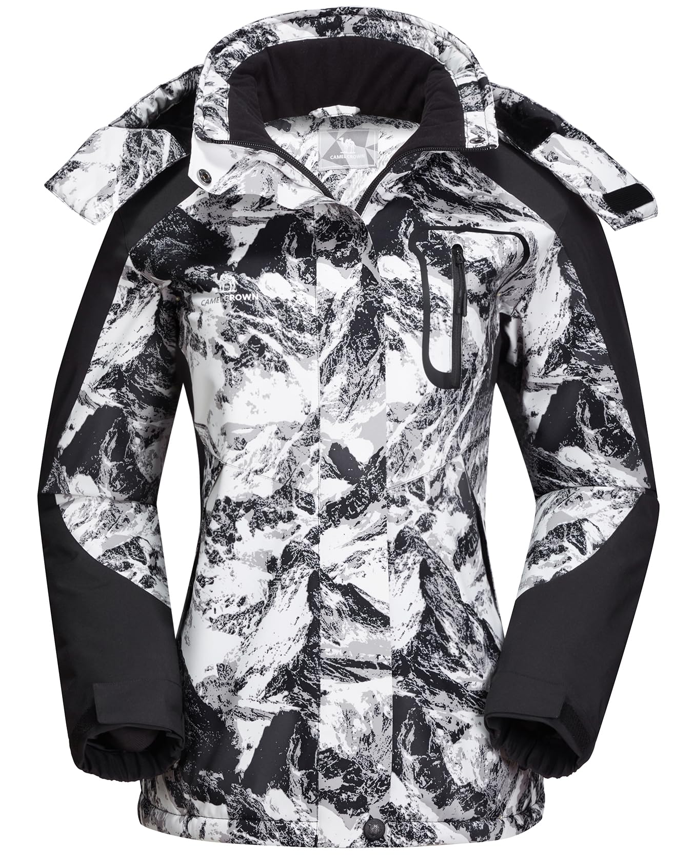 CAMEL CROWN Women's Ski Jacket Winter Snow Coat Warm Fleece Mountain Waterproof Female Jacket Snowboarding jackets