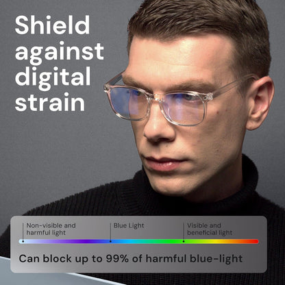 Blue Light Blocking Glasses - Fashion Square Fake Eyeglasses, Anti UV Ray Computer Gaming Glasses Blue Blockers for Women/Men