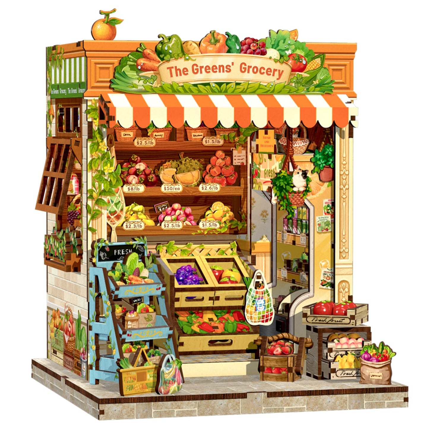CUTEBEE Christmas Book Nook Kit - DIY Miniature House Dollhouse Kit for Adults, Teens, Booknook Tiny House Bookshelf Decor 3D Wooden Puzzle, Gifts for Family, Friends （Christmas Wish Store）