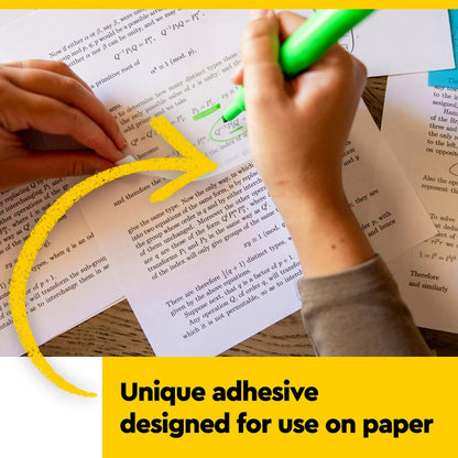 Post-it Colored Transparent Sticky Notes 3x3 in 8 Pads/Pack 36 Sheets/Pad Sticks Securely and Removes Cleanly