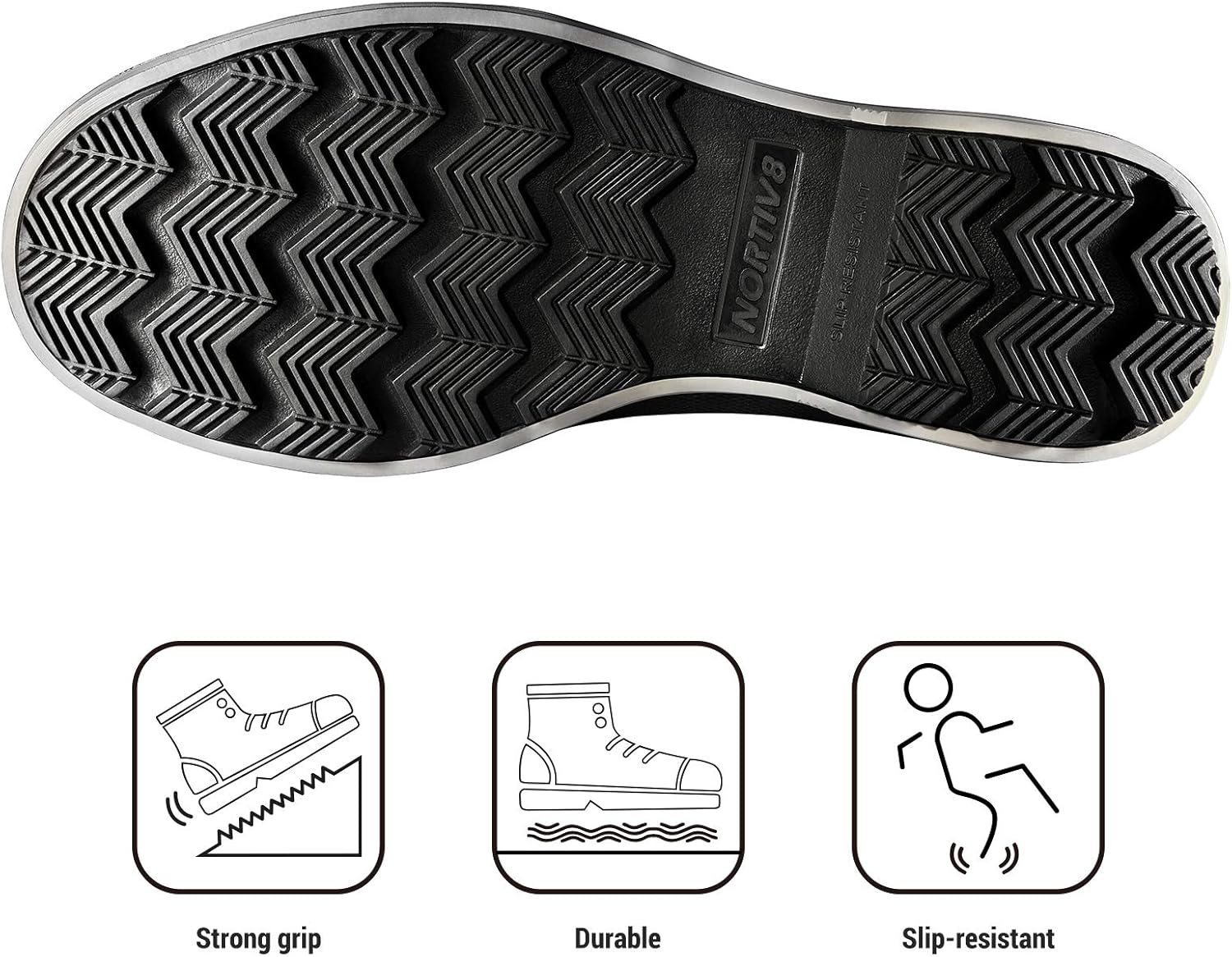 NORTIV 8 Men's Insulated Waterproof Winter Snow Boots Warm Outdoor Boots for Cold Weather