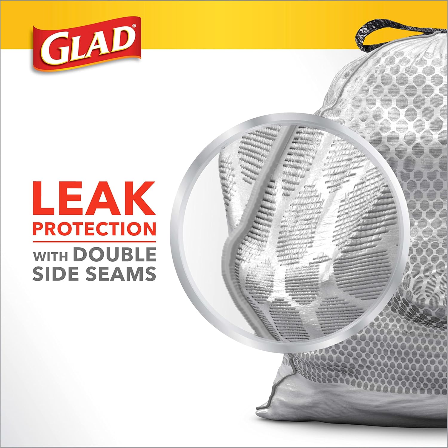 Glad ForceFlex Drawstring Trash Bags, 13 Gallon, Fresh Clean, 80 Count (Package May Vary)